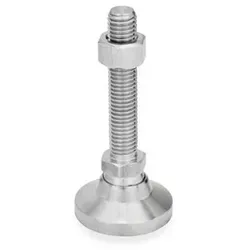 Gelenkfüße, Edelstahl, mit Verstellspindel (343.6-25-M6-63-OS)