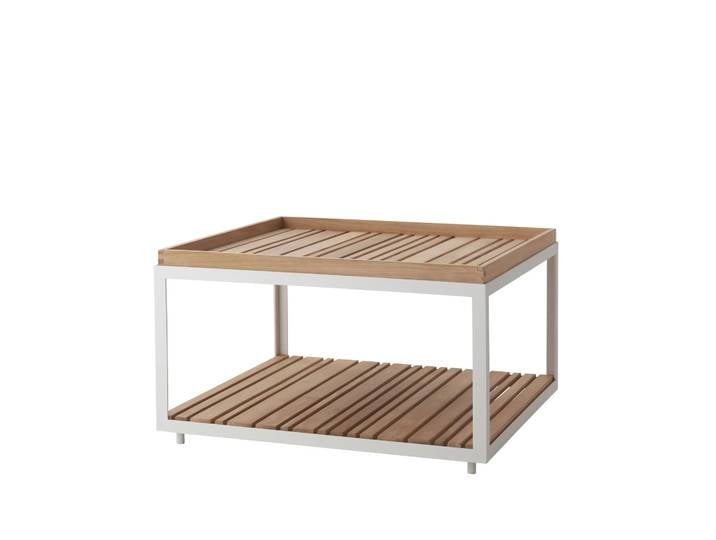 Cane-line Level Couchtisch Teak 79x79 cm White