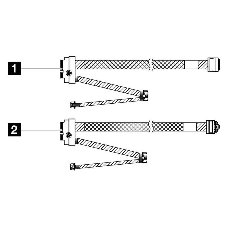 Lenovo ISG ThinkSystem SR635 V3 M.2 SATA/NVMe Cable Kit (4X97A87900)