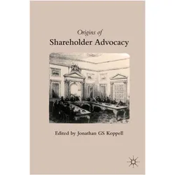 Origins of Shareholder Advocacy, Fachbücher von J. Koppell