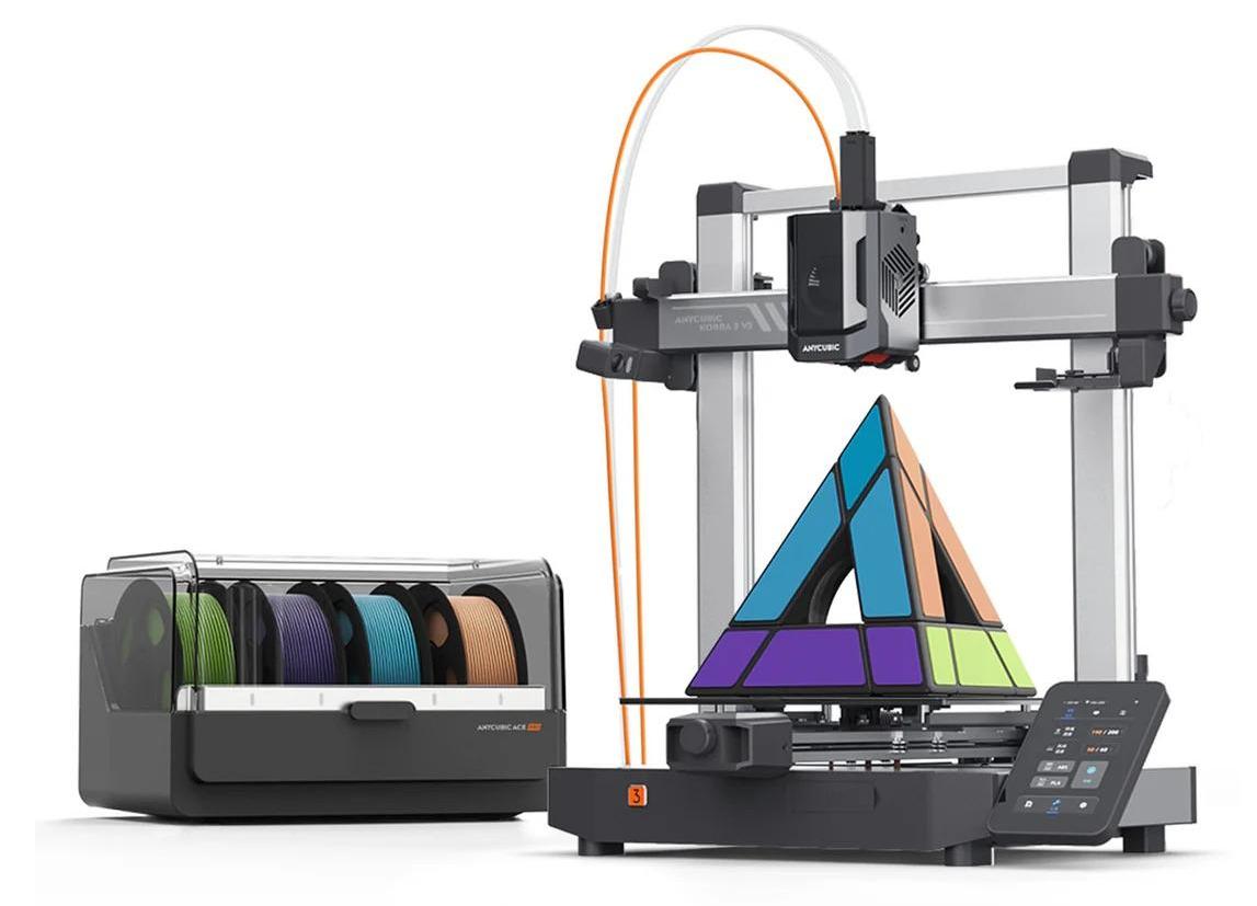 Anycubic Kobra 3 V2 Combo, Fused Deposition Modeling (FDM), WLAN, USB Anschluss