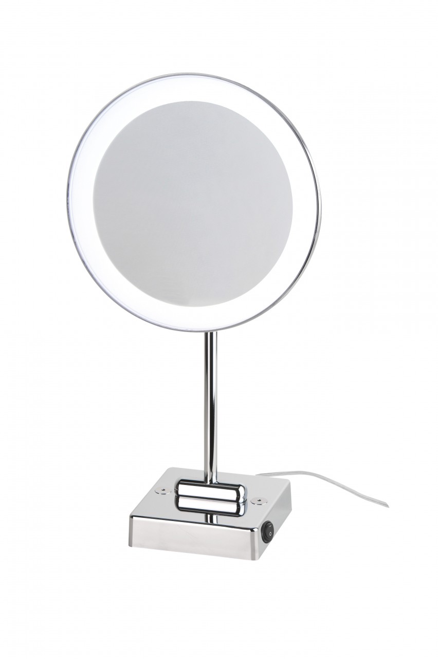 Koh-I-Noor DISCOLOLED Indirekter Stromanschluss mit Stecker. Tischmodell 20x11.5x41, Chrom, C37/1KK2 C37/1KK2