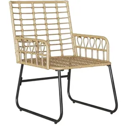 vidaXL, Gartenlounge, Lapenas (2 x Stühle + 1 x runder Teetisch)