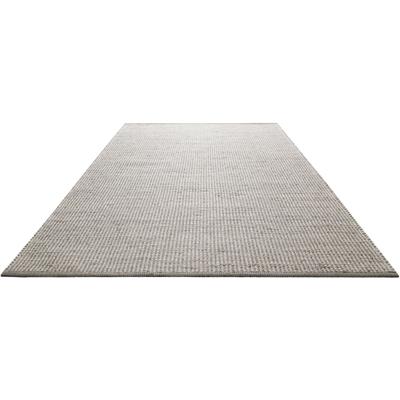 Teppich GREEN LOOOP "Toulouse", grau, B:130cm H:10mm L:190cm, Jute, Wolle, Teppiche, Teppich, Naturfaser Teppich aus 50% Wolle 50% Jute, Wohnzimmer