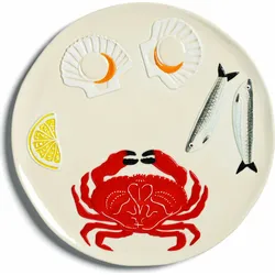 Servierteller De La Mer Crab 26,5 cm