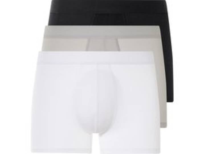 LIVERGY® Boxer homme, 3 pièces. (noir/gris clair/blanc, L)