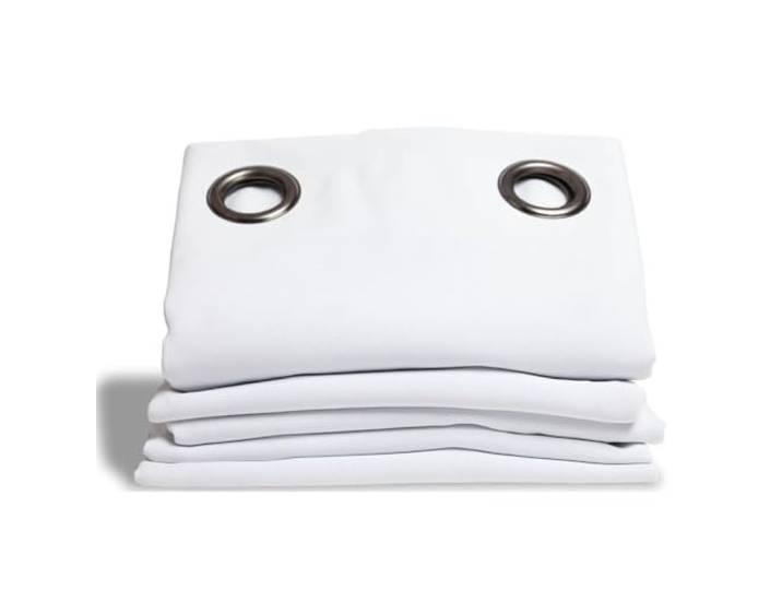 Homemaison Moondream Rideau Grande hauteur Phonique Thermique et Occultant\, Polyester\, Blanc\, 300x145 cm
