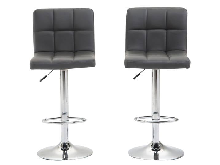 Barhocker LIMA 2er Set anthrazit