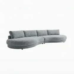 KAWOLA Big Sofa PADANA Stoff grau