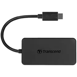 Transcend HUB2C - USB 3.2 Gen 1 (3.1 Gen 1) Type-C - Schwarz - CE/FCC/BSMI/KC/RCM/EAC - USB - 5 V - 0,9 A
