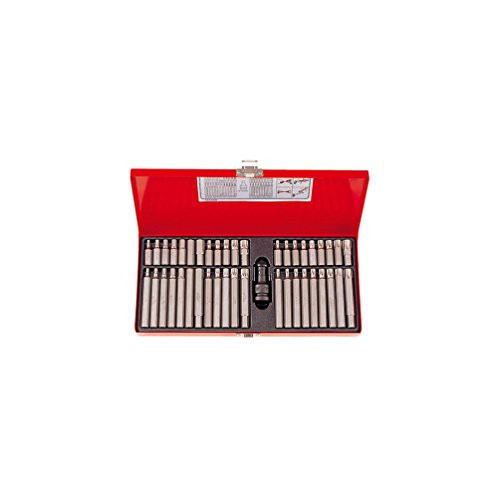 King Tony 43-delige bitset met Torx en zeskantspline bits, 10 mm