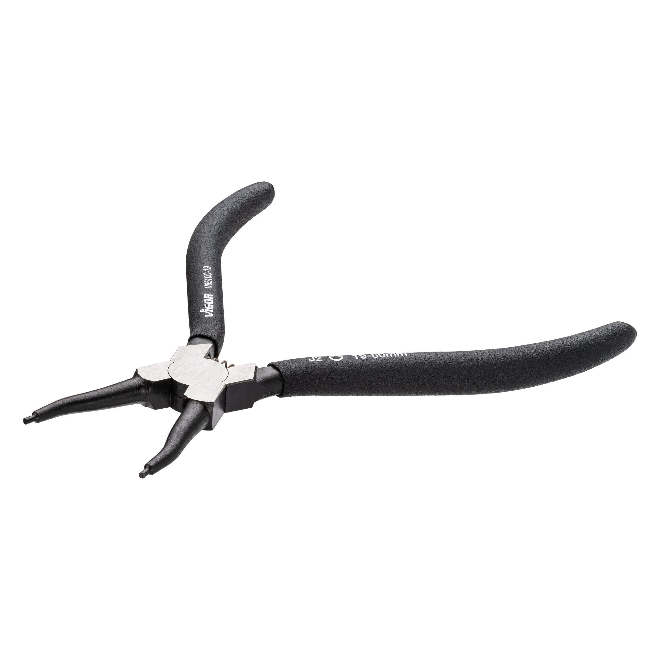 Vigor SICHERUNGSRINGZANGE,GERADE,INNEN,19-60MM (180 mm) (V6510C-19)