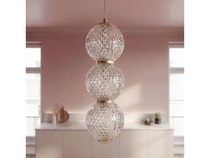 OSRAM Hängeleuchte Decor Xstal, messing / gold, für Wohn- / Esszimmer, Glas, Modern