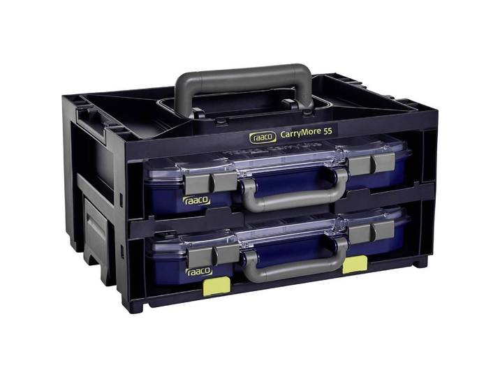 raaco CarryMore 55x2 - Assortimentskoffer - 2 CarryLite 55 4x8-16 koffers