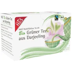 H&S Bio Grüner Tee aus Darjeeling Filter 20X2 g