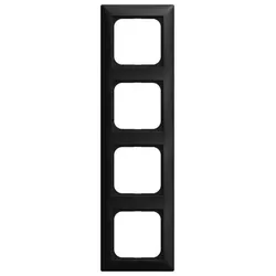 Busch-Jaeger Rahmen 4-fach schwarz matt Kunststoff Busch-balance SI 1724-915