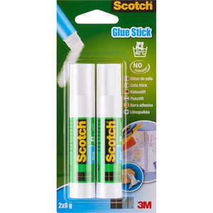 Scotch Klebestift Glue Stick, 8g, lösungsmittelfrei, 2 Stück