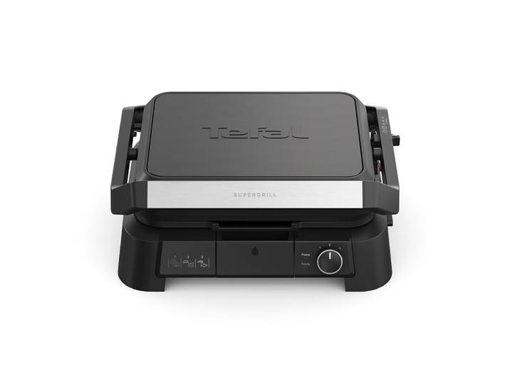 SuperGrill 3-en-1, Gril de contact 3-en-1, Barbecue, Position four, Thermostat réglable- GC5108E0