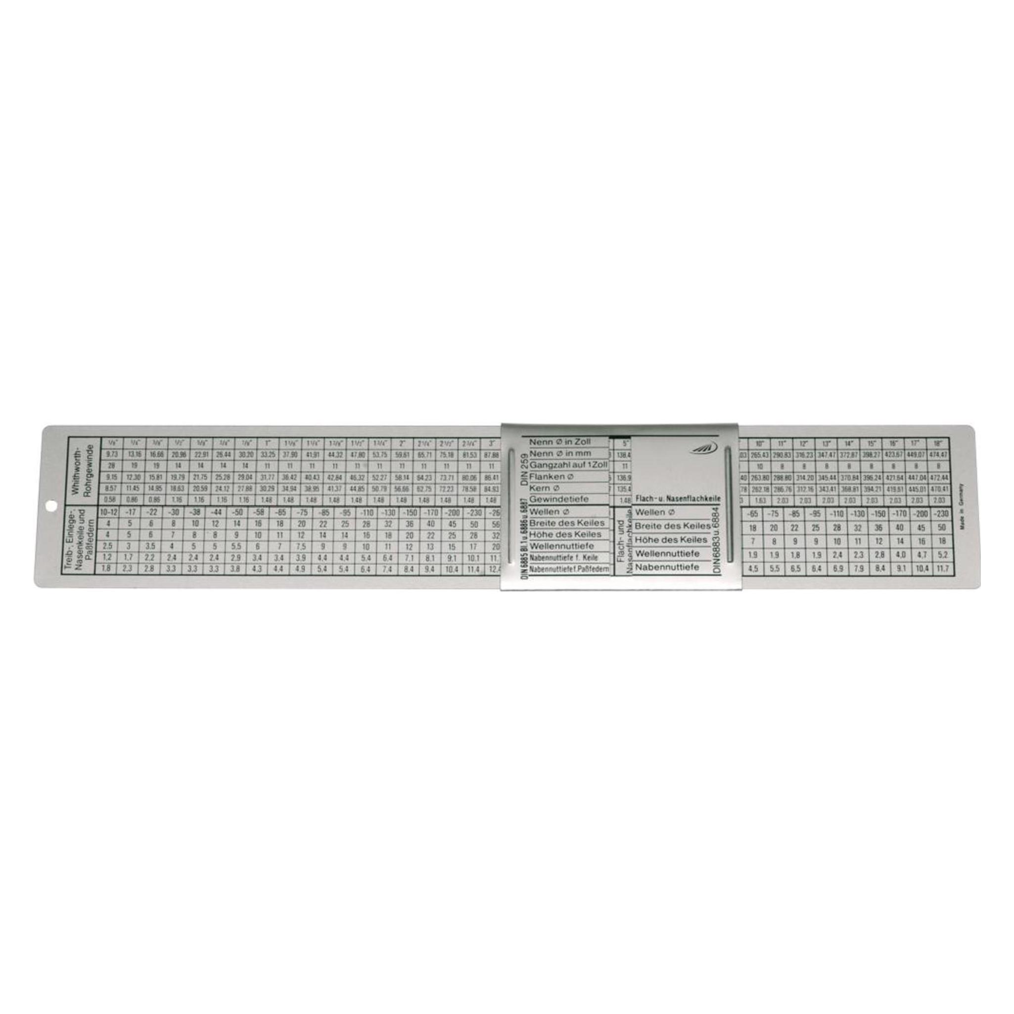 Magni Helios Preisser 581103 Gewindeschieber für ISO-Gewinde aus Aluminium (26 cm) (4029713282356)
