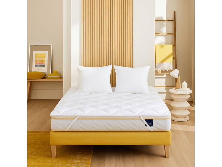 Pack surmatelas ouate Aurore 130x190 et oreiller Someo
