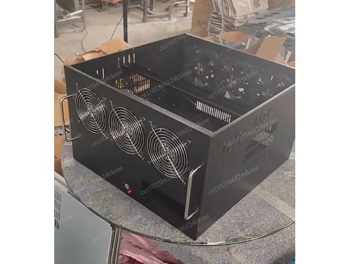 Boîtier d'ordinateur silencieux pour 6 cartes graphiques, format 6U, multi-GPU, carte mère ATX
