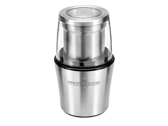 PROFI COOK PC-KSW 1021 N - Moulin 2 en 1 - A Café et fonction Broyeur - couvercle transparent - 200 Watts - Couleur Argent