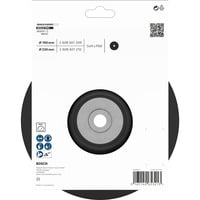 PRO Backing Pad, Stützteller für Fiberschleifscheiben 230mm, M14, Schleifteller weich, für Winkelschleifer mit Spannmutter