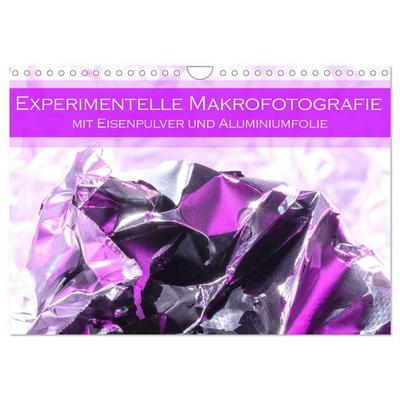 Experimentelle Makrofotografie mit Eisenpulver und Aluminiumfolie (Wandkalender 2027 DIN A4 quer), CALVENDO Monatskalender