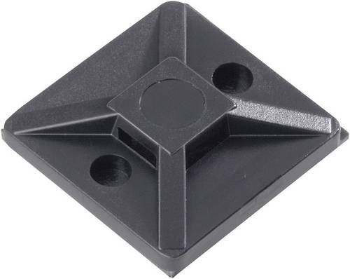 HellermannTyton MB3APT-A Befestigungssockel schraubbar, selbstklebend 151-02244 witterungsstabil Schwarz