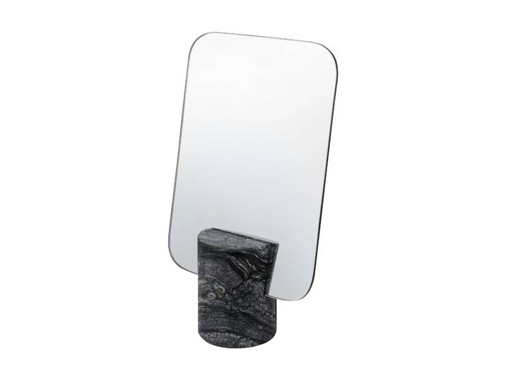 Mette Ditmer Miroir de table Marble Black-grey, 30 cm