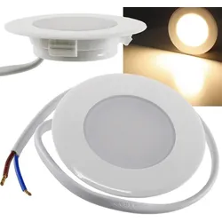 ChiliTec LED-Einbauleuchte "EBL-HV65w", weiß 230V, 2W, 2900K, 230lm, warmweiß