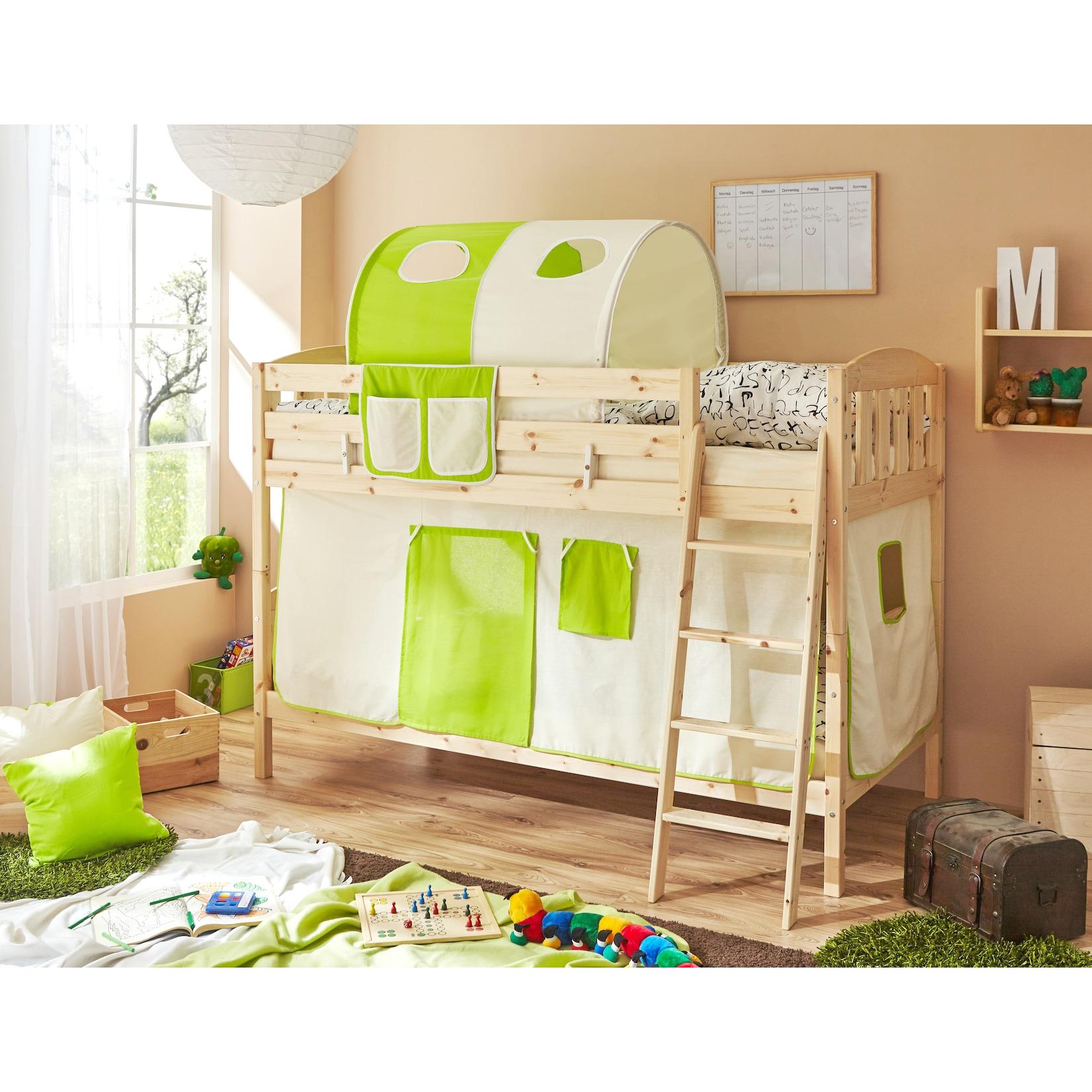 TiCAA Etagenbett Erni Country-V Kiefer Natur