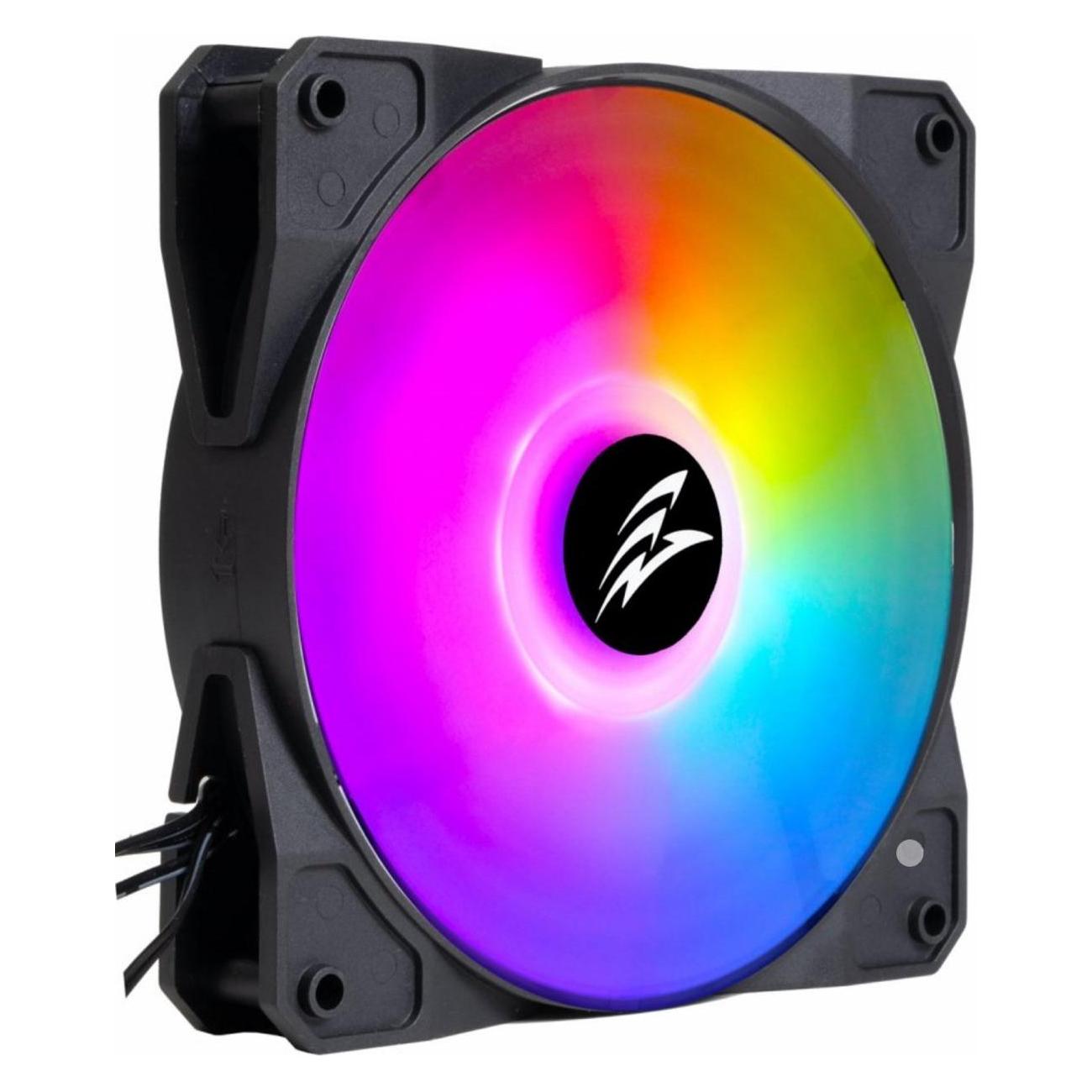 Evolveo 12FM ventil??tor, ARGB,??ern?? r??m, master (120 mm, 1x) (RGBFAN12FMB)