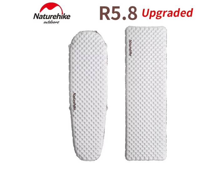 Matelas gonflable Naturehike R5.8, isolation thermique, coussin d'air pour la randonnée, lit de couchage extérieur, tapis pliable ultraléger