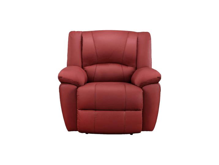 Vente-Unique Relaxsessel - 1 Person - leder - rot Aroma, Rot, Kunststoff, 102x97x99 cm, Wohnzimmer, Sessel, Relaxsessel