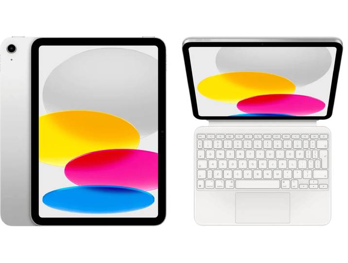 Apple iPad (2025) 11 inch 128GB Wifi Zilver + Apple Magic Keyboard Folio QWERTY Wit