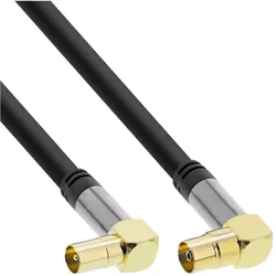 InLine Premium Antennenkabel gewinkelt (110 dB, Antennenkabel), Antennenkabel