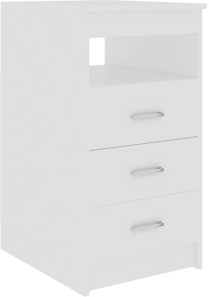 vidaXL Armoire à tiroirs Blanc 40x50x76 cm Bois d'ingénierie