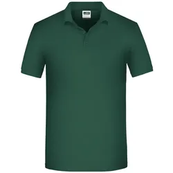 Bio Polo T-Shirt "JN874" - L - dark-green