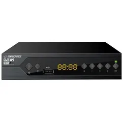 Esperanza EV107P Digitalempfänger DVB-T2 H.265 (DVB-T2), TV Receiver, Schwarz