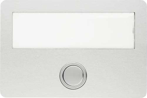 Grothe 55641 Klingel mit Namensschild Aluminium