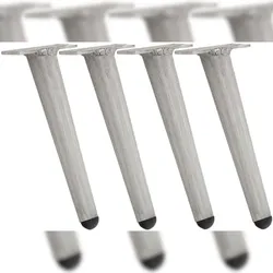 CLP 4er Set Möbelfüße 26 cm hellgrau