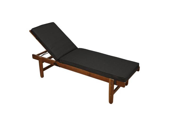 Matelas bain de soleil épais premium Gris 60x190 cm