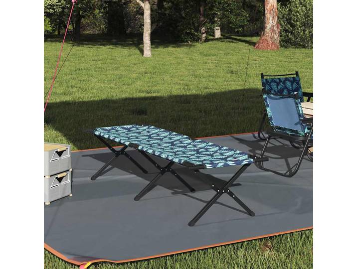 vidaXL Klapp Schlafbett fürs Camping Blatt Wald 193 x 69 x 45 cm