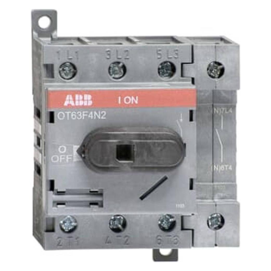 ABB Trennschalter ohne Sicherung 4P 63A DIN-Schien (OT63F4N2 1SCA105365R1001)
