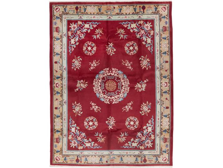Peking Teppich 294x390 Handgeknüpft Orientteppich Wolle