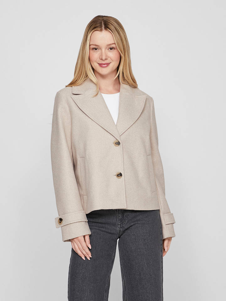 Vila Übergangsjacke in Beige - 34