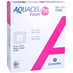 Aquacel Foam Pro 8x8 cm Hydrofiber Schau 10 St