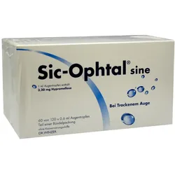 SIC Ophtal sine Einzeldosispipette 120X0,6 ml