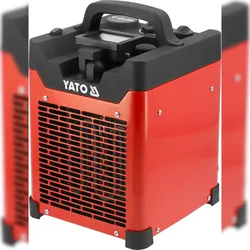 Yato Heizgerät, Heizlüfter, Heizgebläse 3300W mit Thermostat, LED Strahler